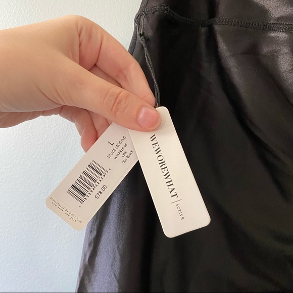 NWT WeWoreWhat Splice Leggings Size Large - Picture 5 of 7